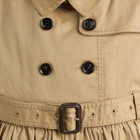 HONEY Robe trench en coton extensible