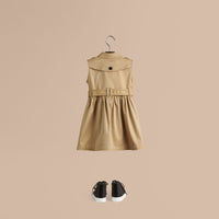 HONEY Robe trench en coton extensible