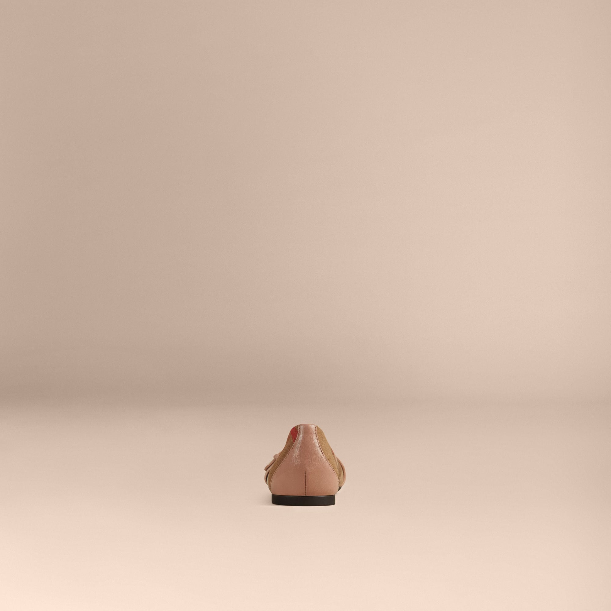 NUDE BLUSH Ballerines à motif House check avec boucle