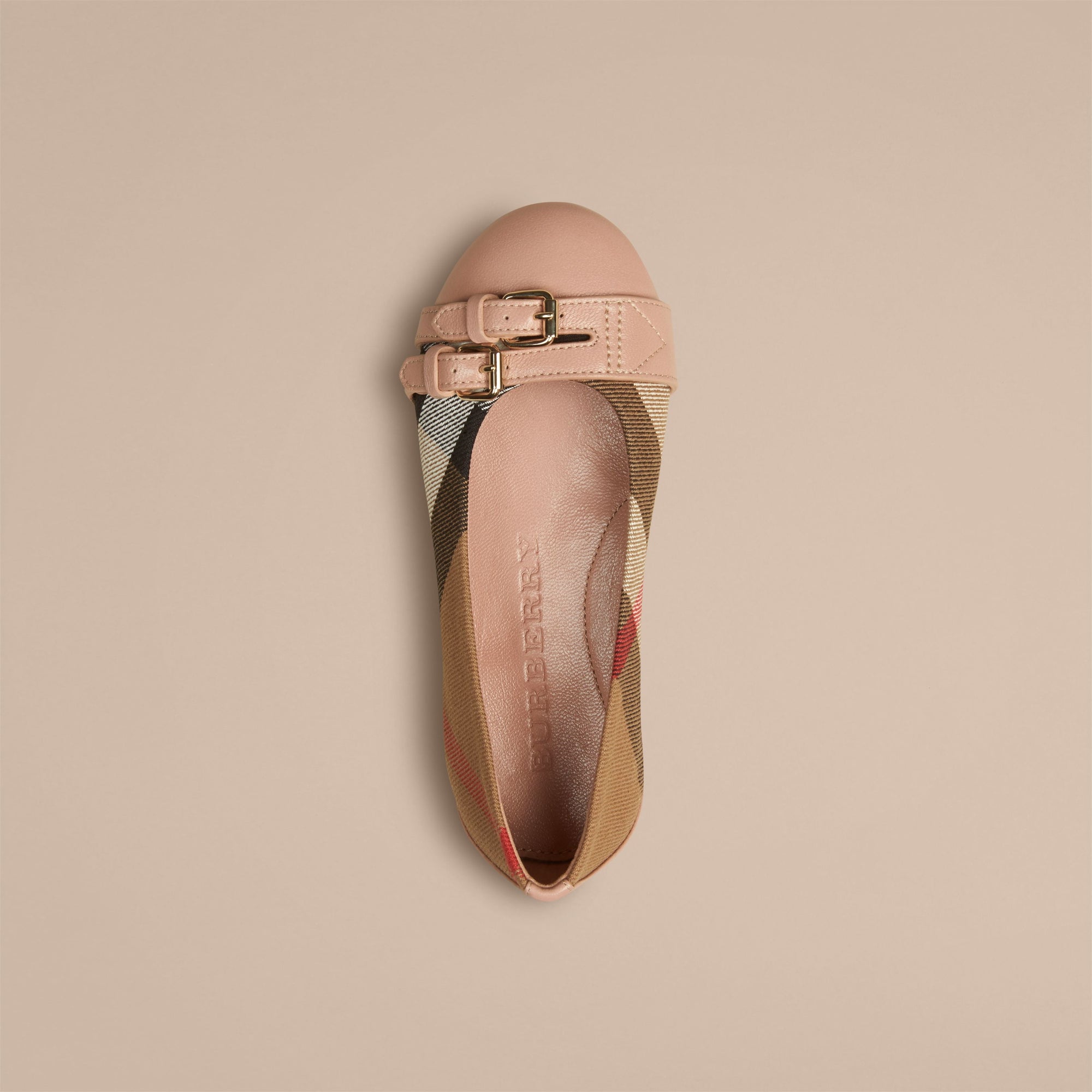 NUDE BLUSH Ballerines à motif House check avec boucle