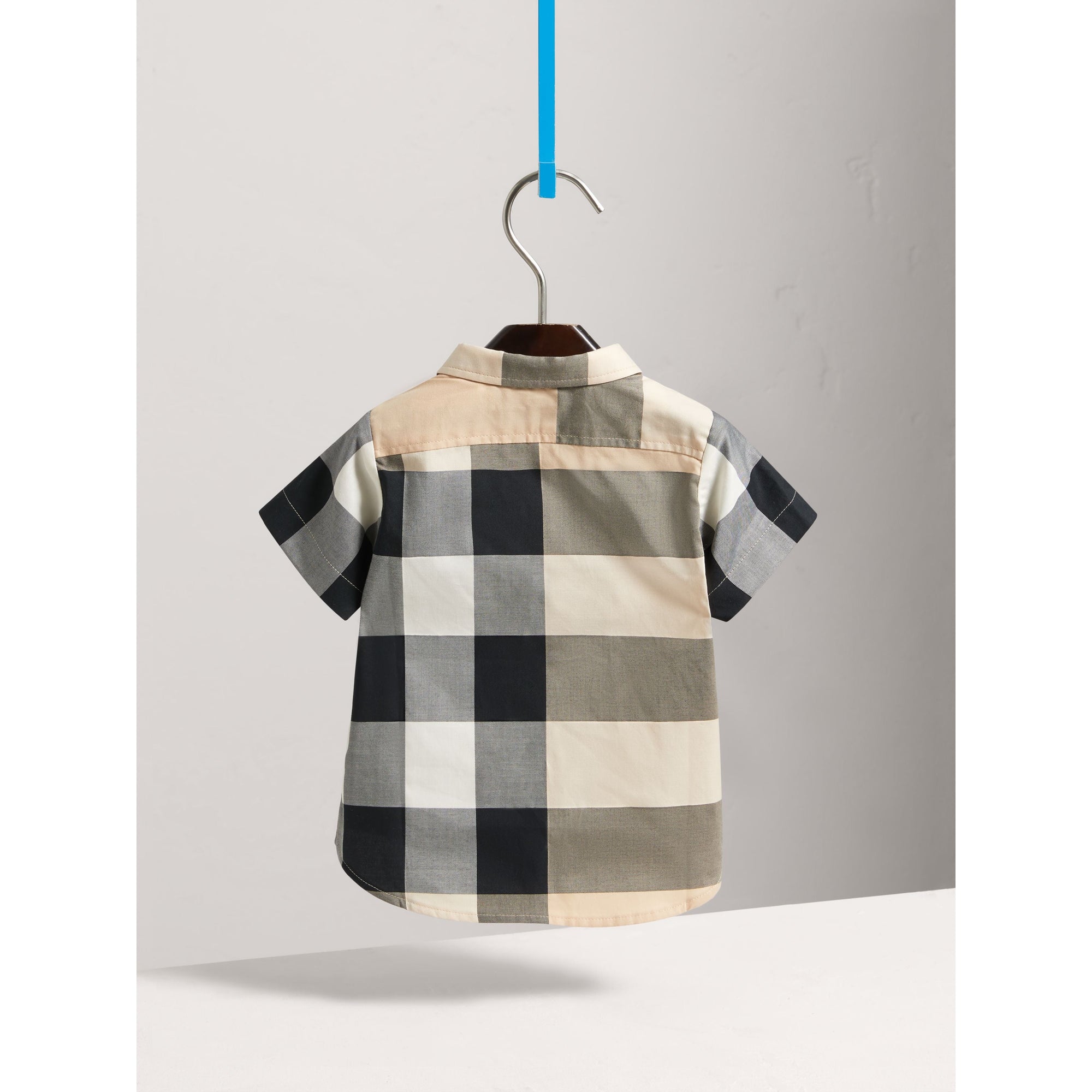 NEW CLASSIC CHECK Chemise en coton à manches courtes avec motif check