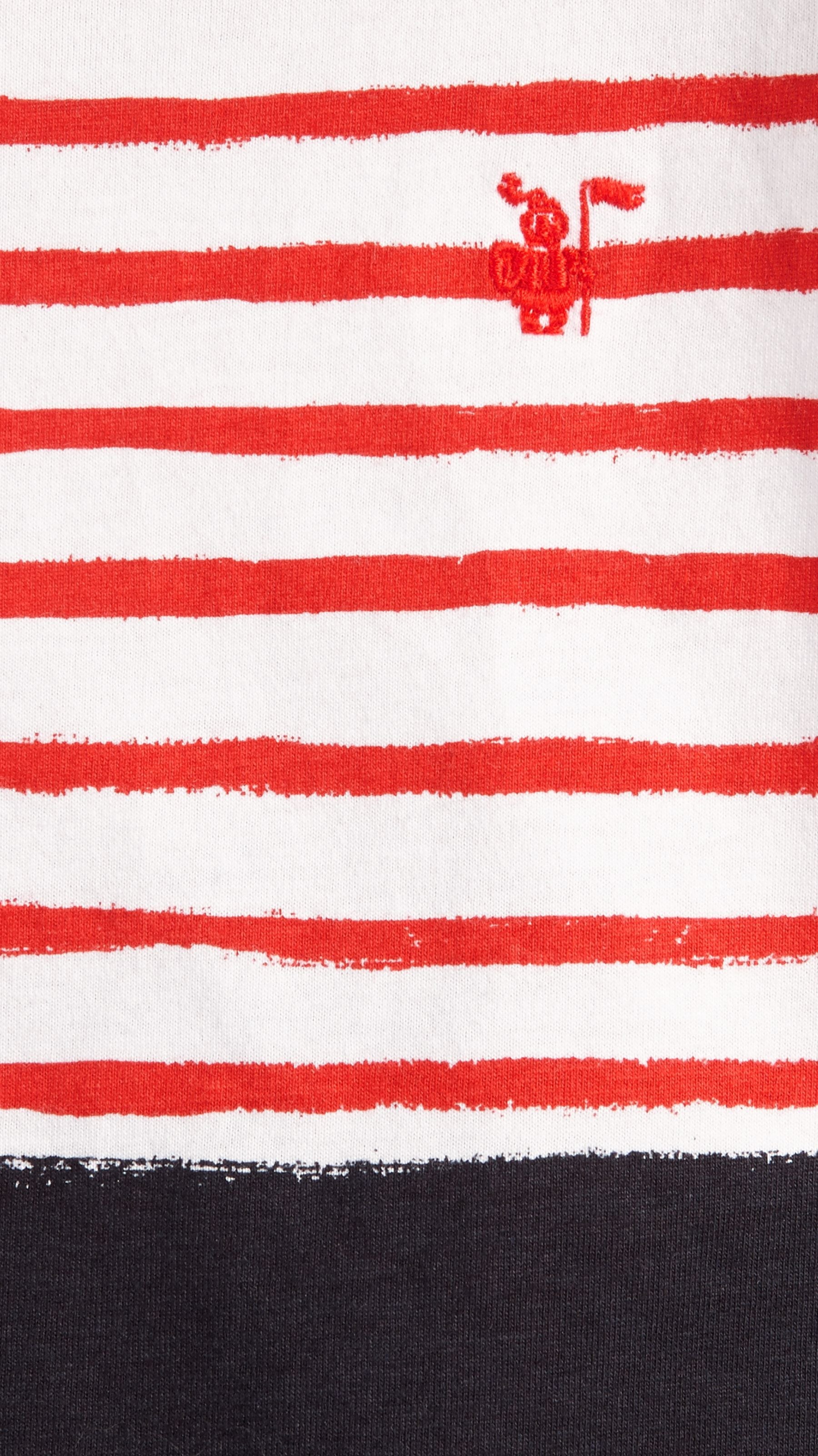 MILITARY RED T-shirt en coton à rayures