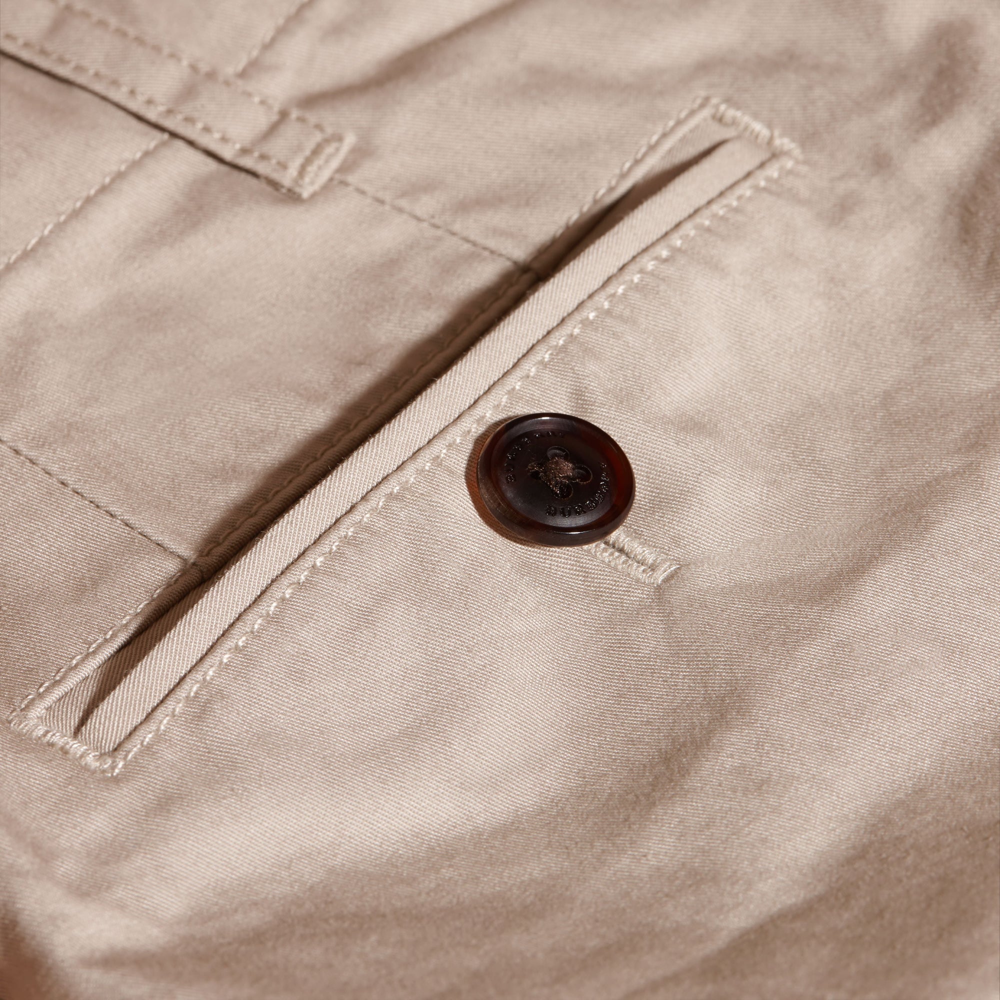TAUPE Pantalon chino en coton