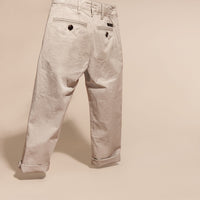 TAUPE Pantalon chino en coton