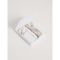 WHITE Coffret cadeau bébé deux pièces en coton