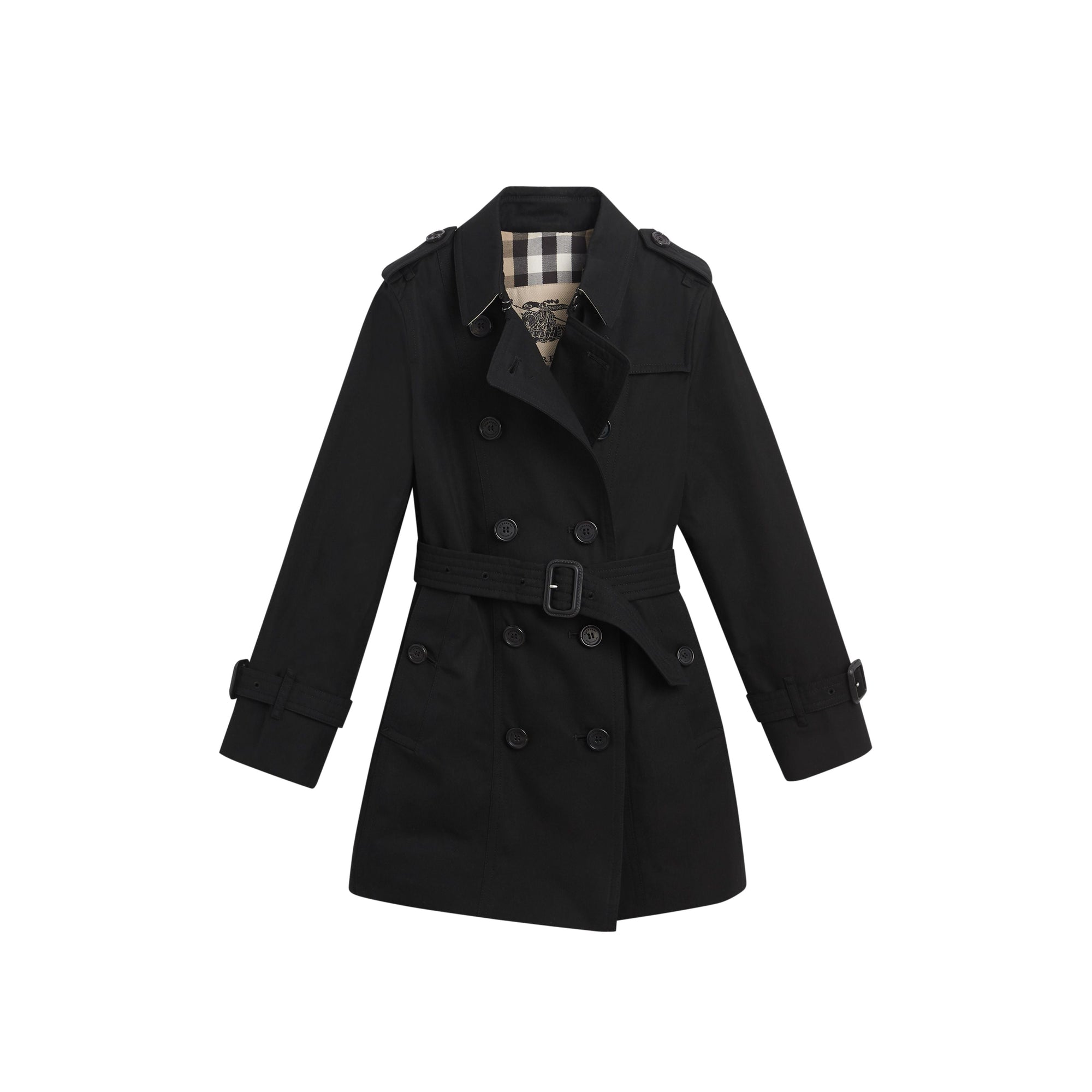 BLACK Trench The Sandringham