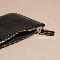 BLACK Pochette en cuir London verni
