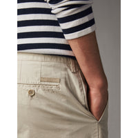 STONE Short chino en popeline de coton
