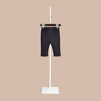 NAVY Pantalon en lin à revers apparents