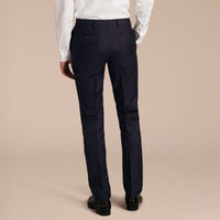 NAVY Pantalon de coupe slim en laine