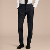 NAVY Pantalon de coupe slim en laine