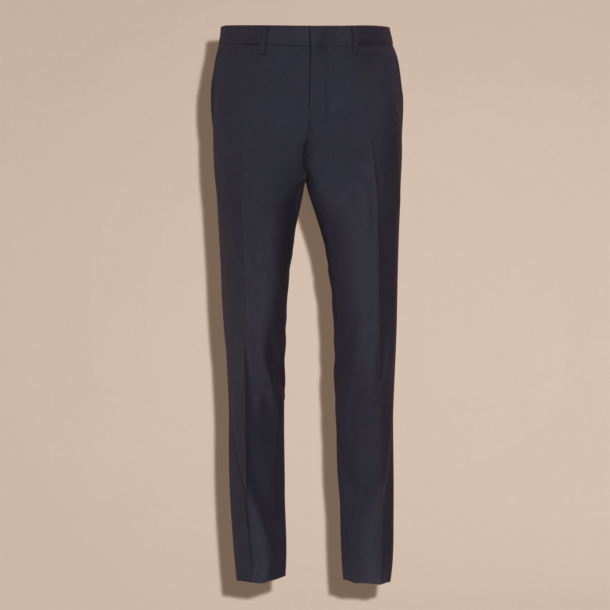 NAVY Pantalon de coupe slim en laine