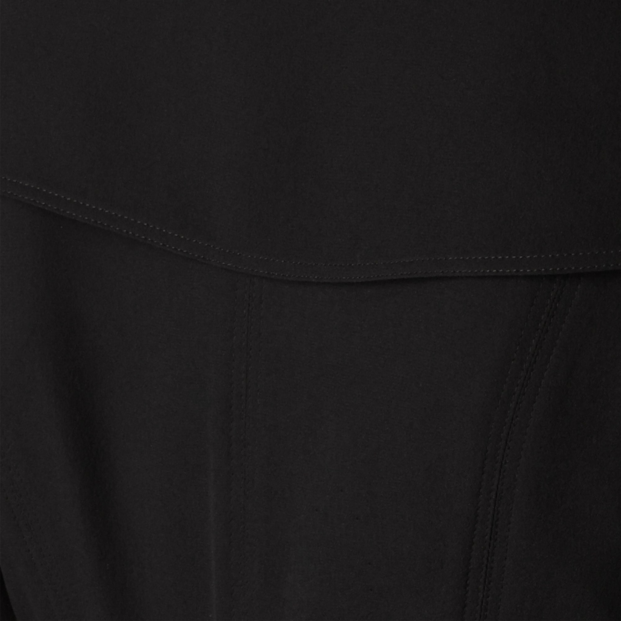 BLACK Robe trench portefeuille en soie