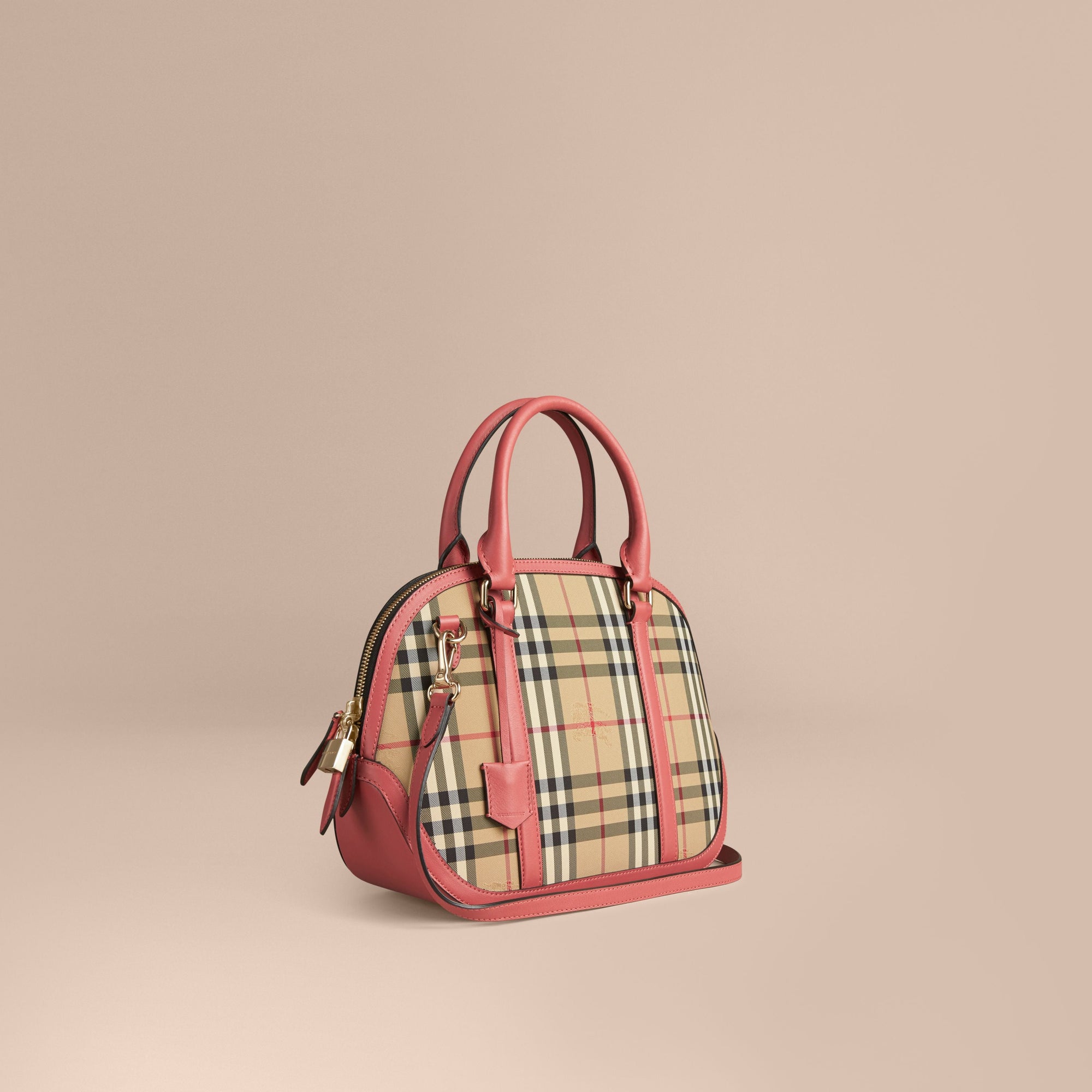 HONEY/ANTIQUE ROSE Petit sac The Orchard à motif Horseferry Check