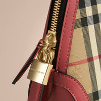 HONEY/ANTIQUE ROSE Petit sac The Orchard à motif Horseferry Check