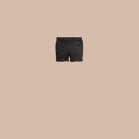 INK Short chino en coton avec motif check