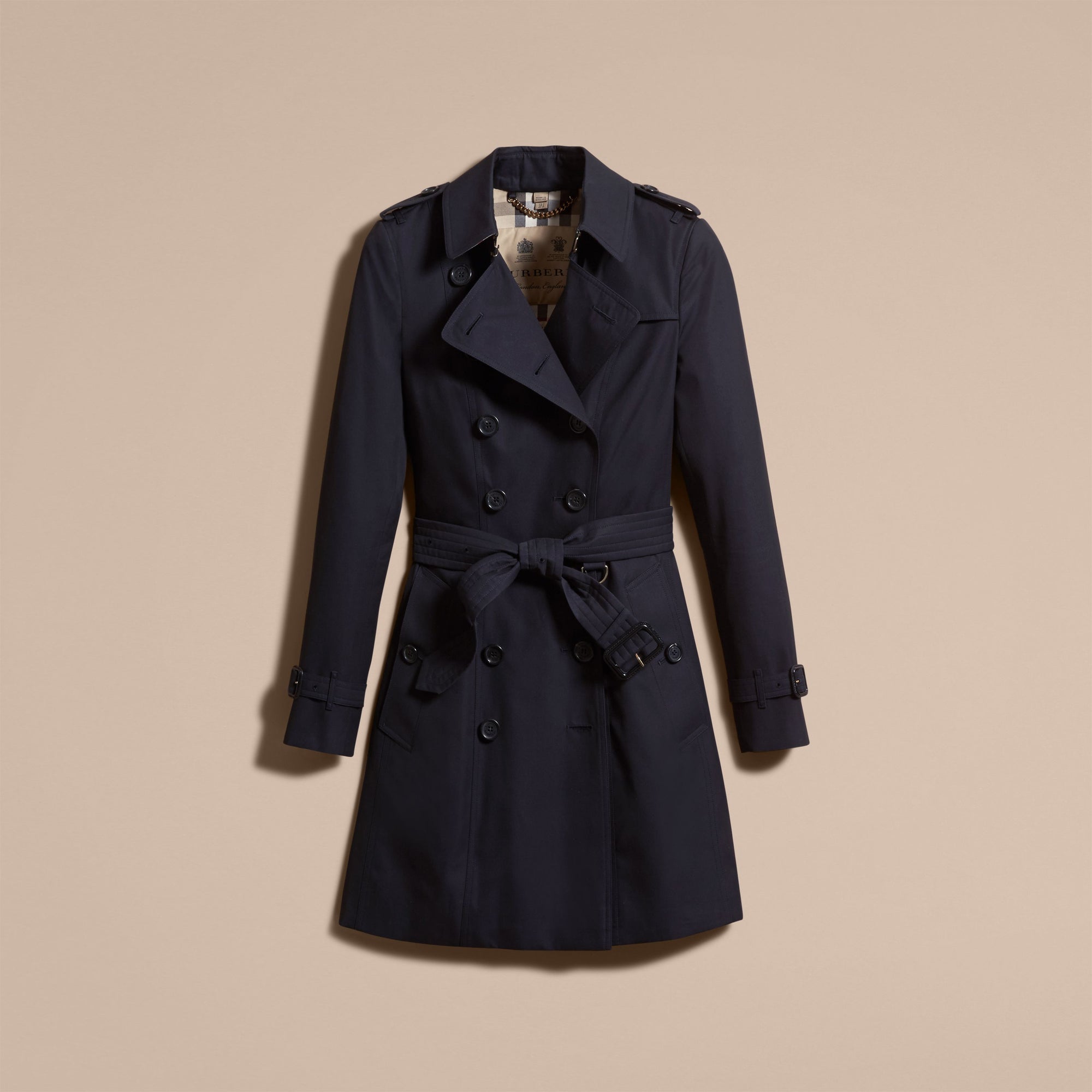 NAVY Trench-coat Heritage mi-long The Chelsea