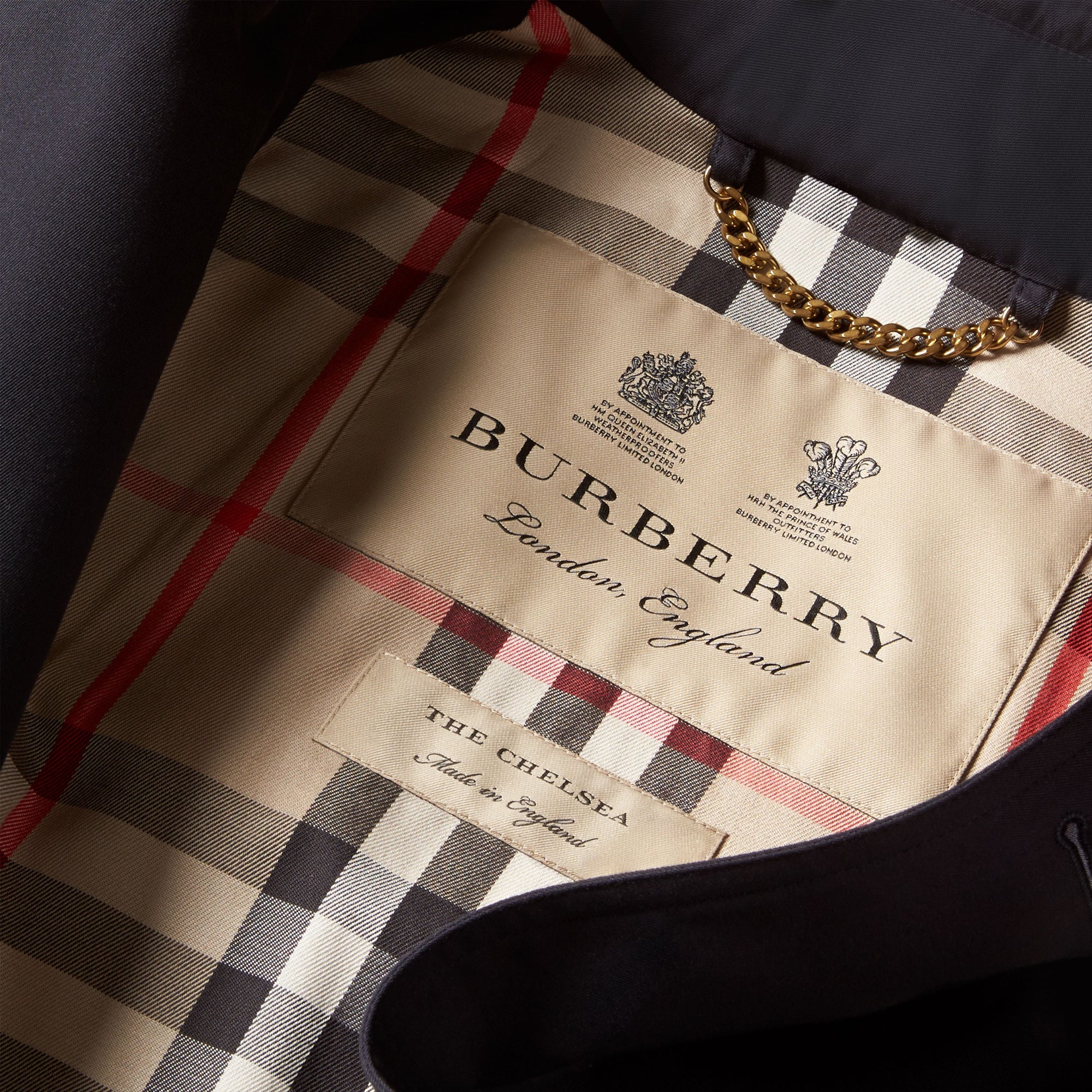 NAVY Trench-coat Heritage mi-long The Chelsea