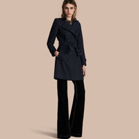 NAVY Trench-coat Heritage mi-long The Chelsea