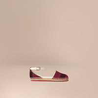 PLUM Sandales espadrilles à motif Canvas check
