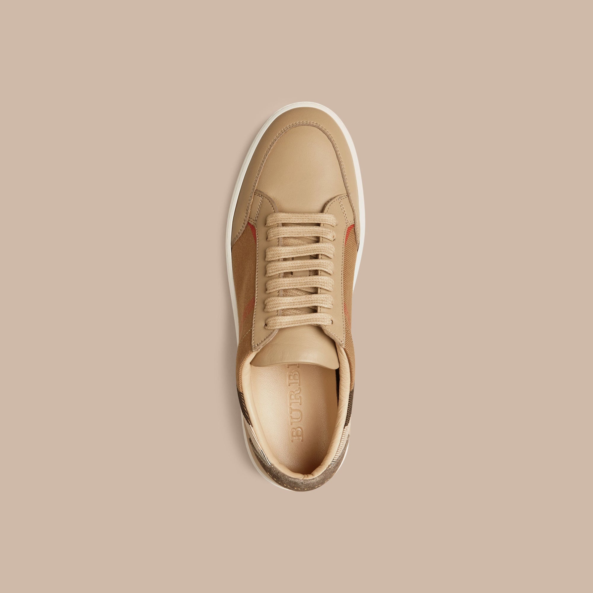 HC/NUDE Tennis en coton House check et cuir