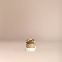 HC/NUDE Tennis en coton House check et cuir