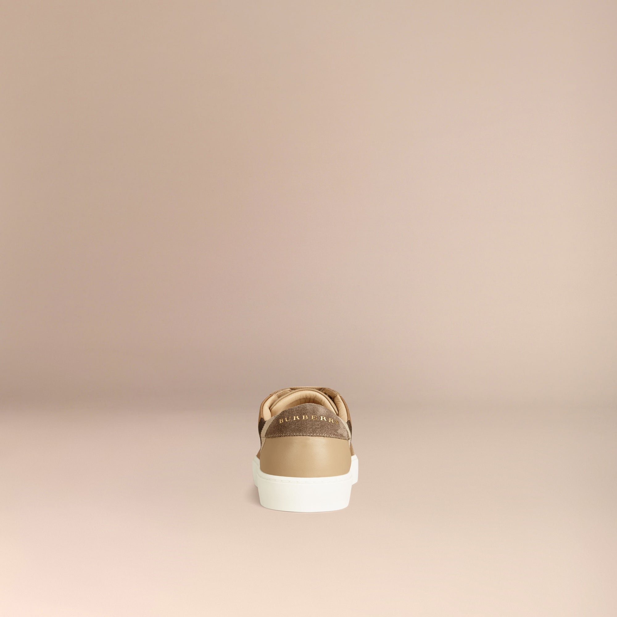 HC/NUDE Tennis en coton House check et cuir