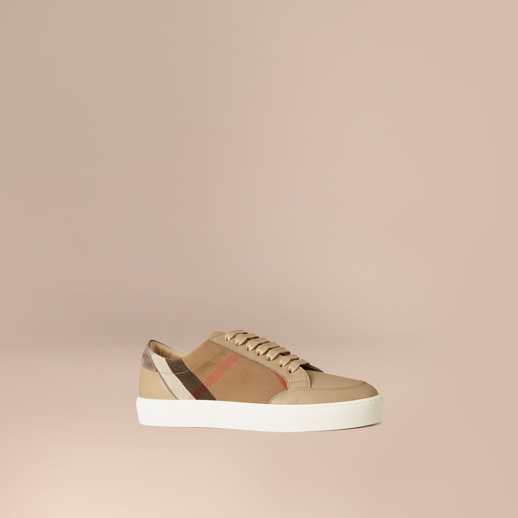 HC/NUDE Tennis en coton House check et cuir
