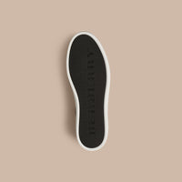 HOUSECHECK/BLACK Tennis en coton House check et cuir