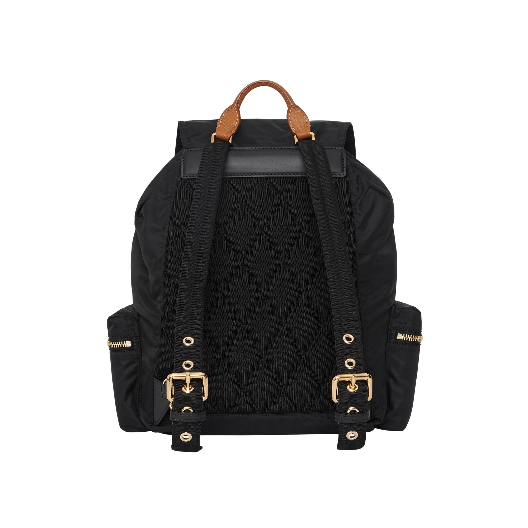 Grand sac the rucksack en nylon technique et cuir - Noir