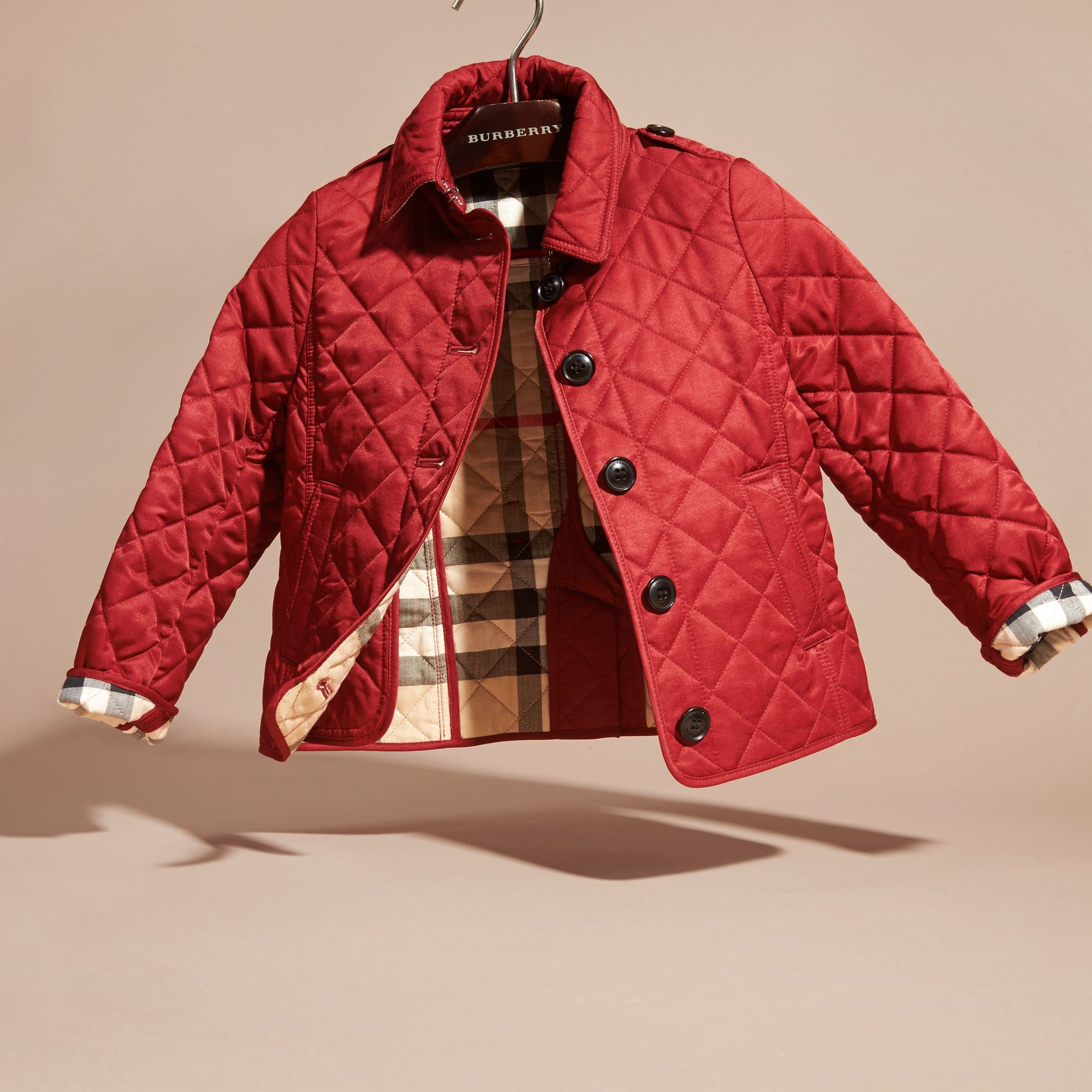 PARADE RED Veste matelassée avec doublure à motif check