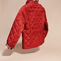 PARADE RED Veste matelassée avec doublure à motif check
