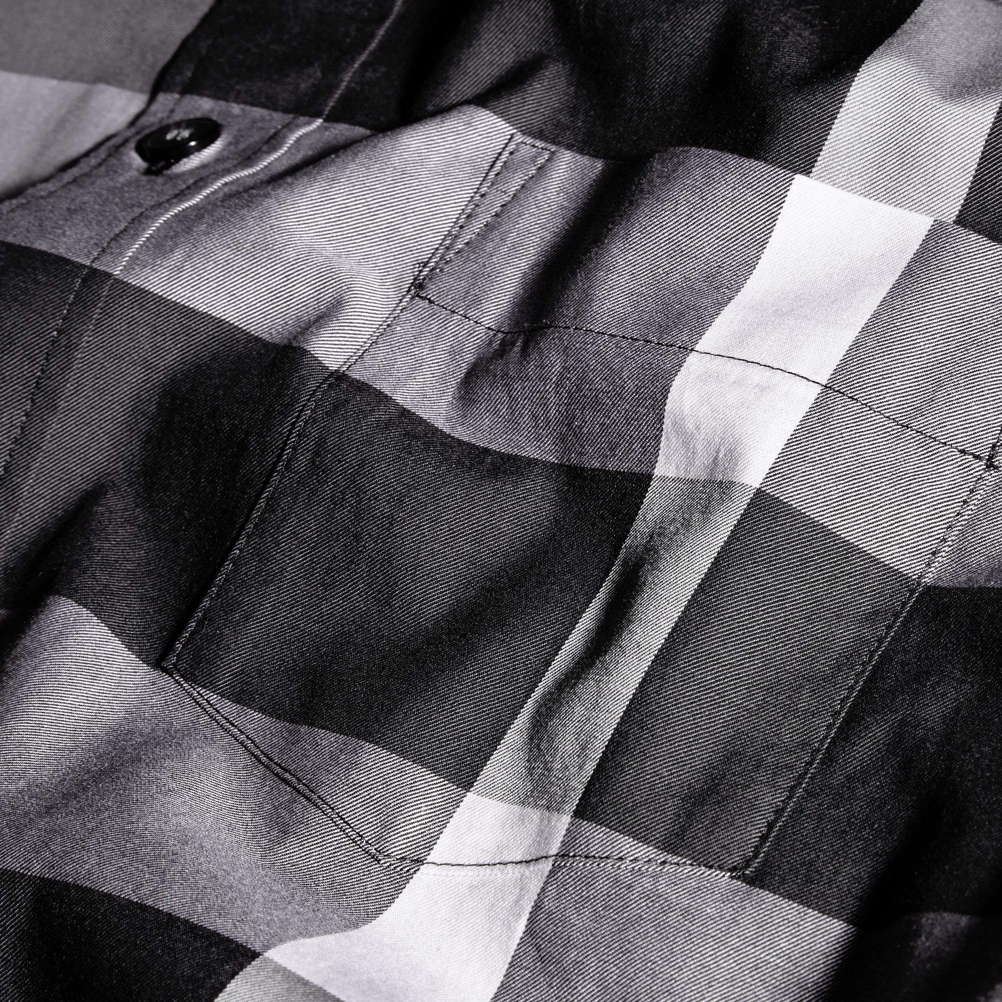 BLACK Chemise en coton à motif check