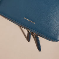 MINERAL BLUE Pochette en cuir London
