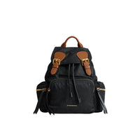 BLACK Sac The Rucksack moyen en nylon technique et cuir