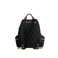 BLACK Sac The Rucksack moyen en nylon technique et cuir