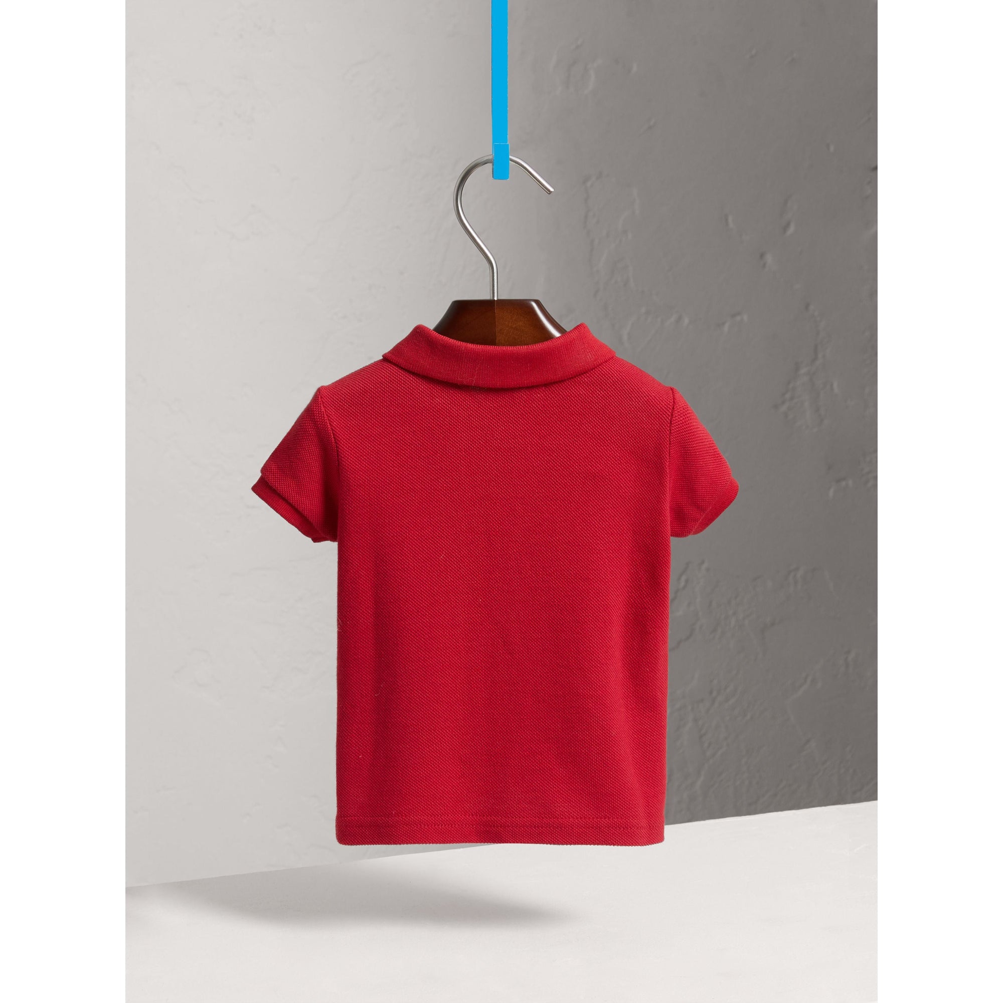 MILITARY RED Polo en piqué de coton