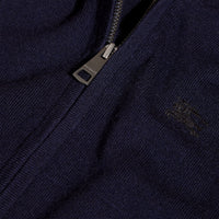 NAVY Haut en laine mérinos avec capuche et éléments à motif check