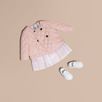 POWDER PINK Veste matelassée sans col