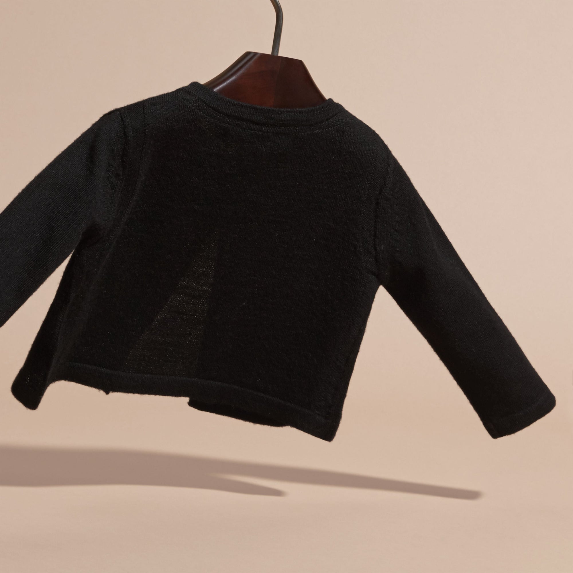 BLACK Cardigan léger en laine mérinos