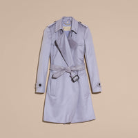 DUSTY BLUE Trench-coat portefeuille en cachemire