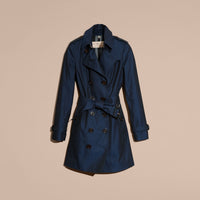 BRIGHT REGENCY BLUE Trench-coat en gabardine de coton