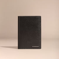 BLACK Étui pour passeport avec porte-cartes en cuir London