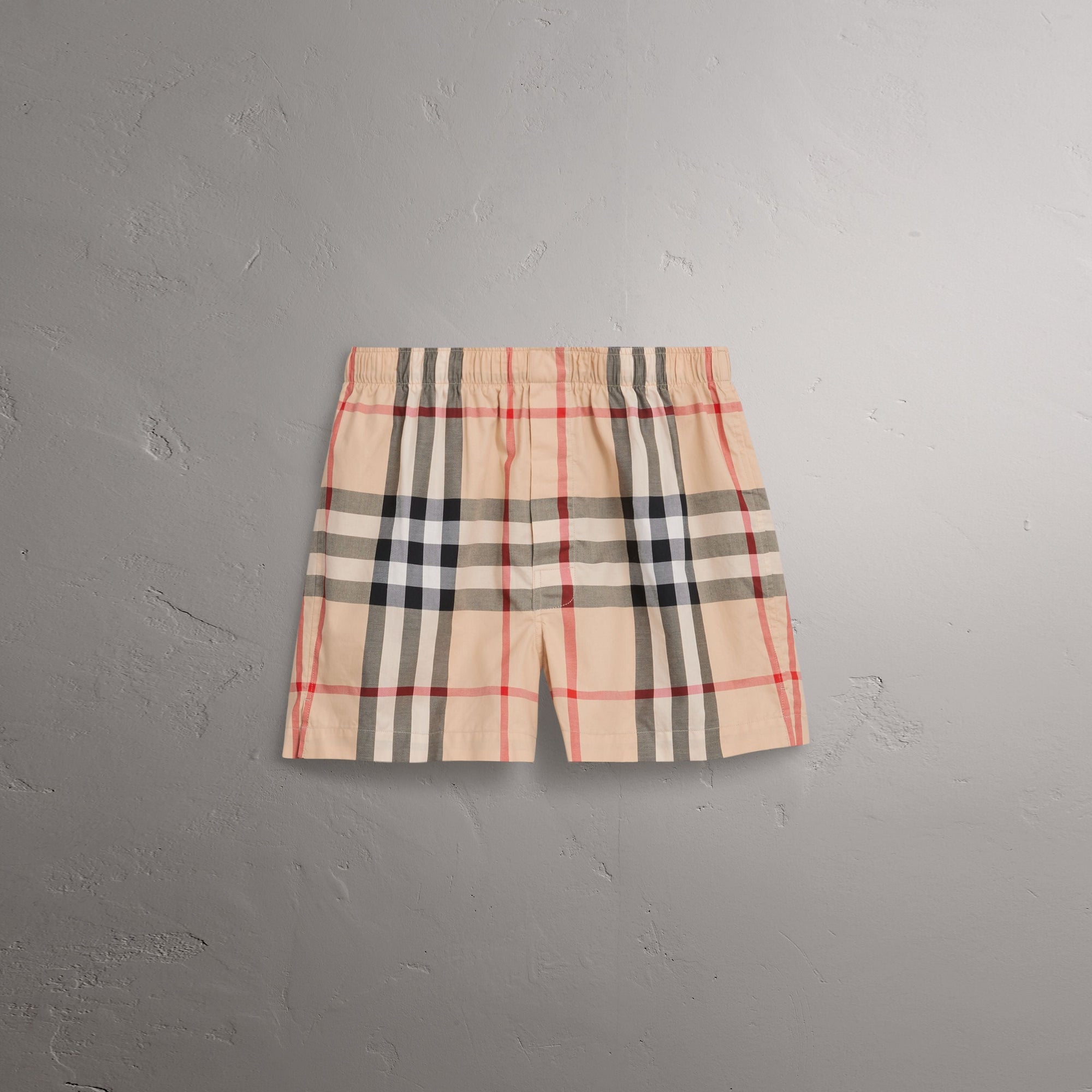 NEW CLASSIC CHECK Boxer en sergé de coton à motif check