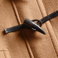 NEW CAMEL Duffle-coat en laine avec doublure à motif check et à cœurs