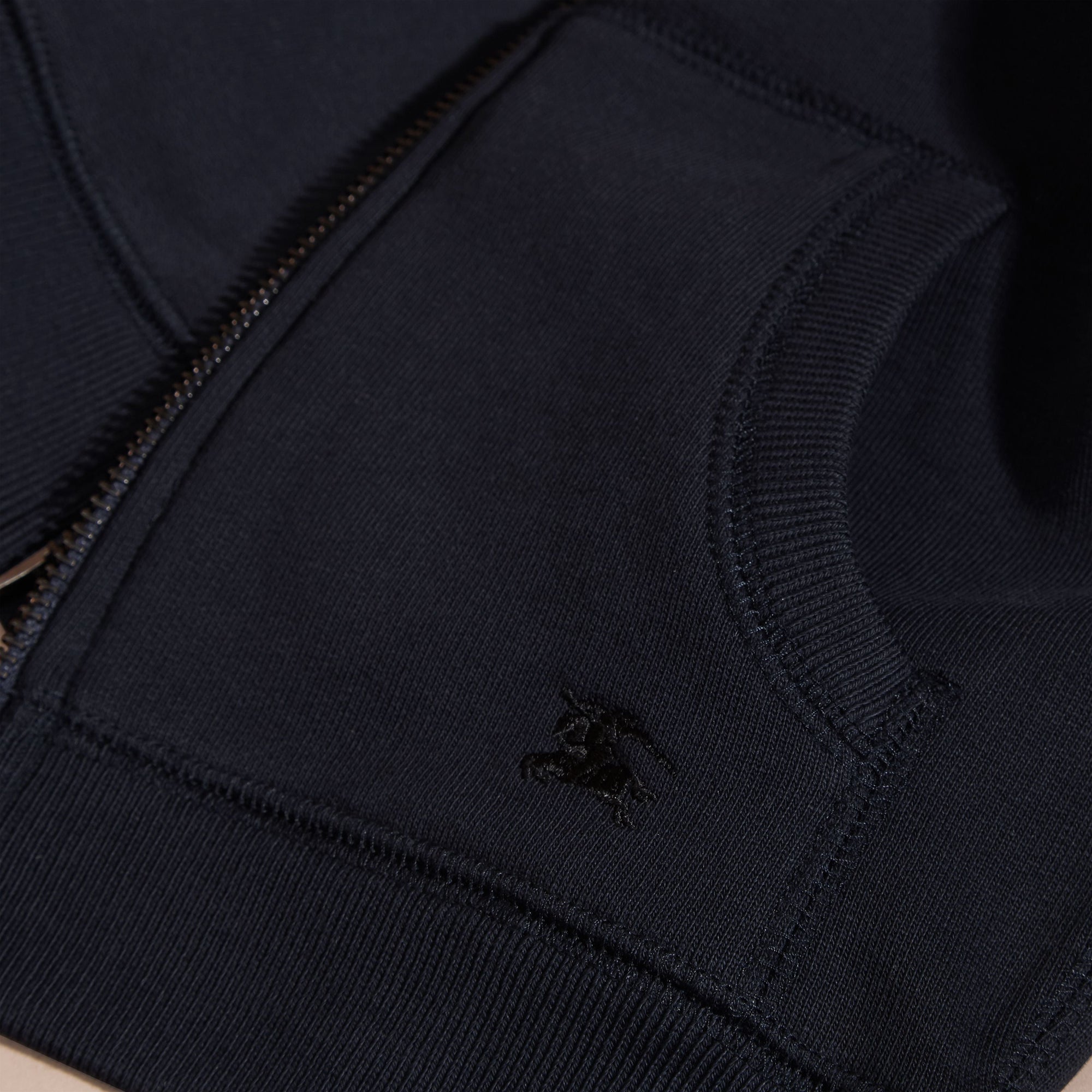 DARK NAVY Haut en coton à capuche