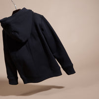 DARK NAVY Haut en coton à capuche