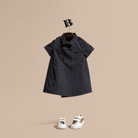 NAVY Robe trench en coton
