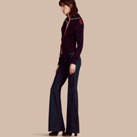 INDIGO Jean évasé en denim extensible