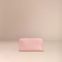 ASH ROSE Portefeuille zippé en cuir London verni